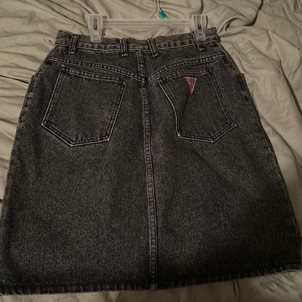Black vintage guess Jean skirt